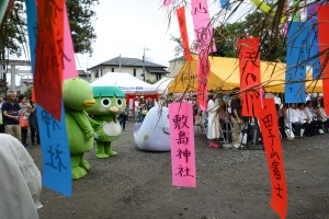 カッピーなどの「ご当地キャラ」と七夕飾り＠令和元年７月６日