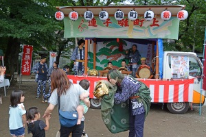 上町囃子連の獅子舞いで魔除け＠令和元年７月６日