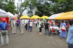 富士吉田市からも「ふじやまビール」・「吉田うどん」など出店＠令和元年７月６日
