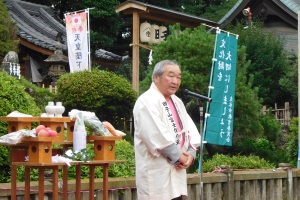 清水良介田子山富士保存会長の挨拶＠令和元年７月６日