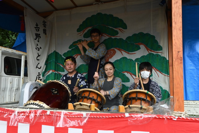 令和５年７月１日　上町天狗囃子連によるお囃子