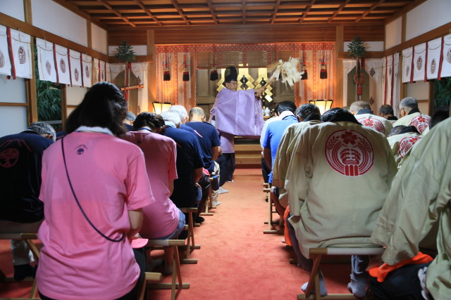 令和５年８月２０日　拝殿内での神事