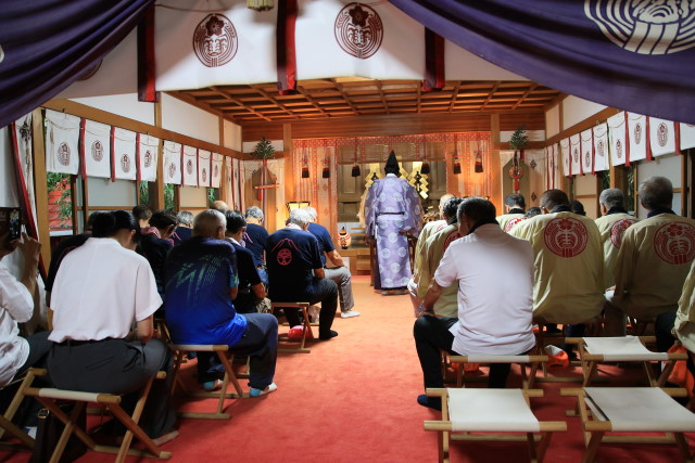 令和６年８月２４日　拝殿内での神事