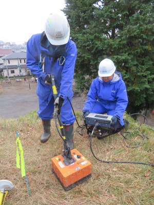 令和６年１１月２０日　地中レーダ探査