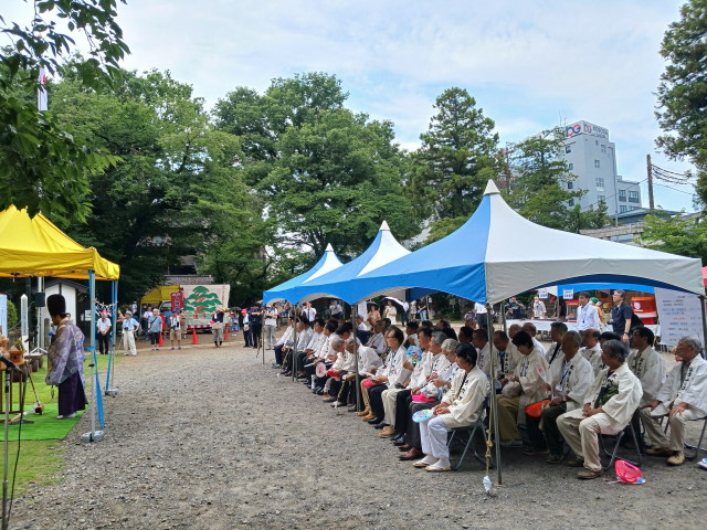 令和７年７月５日 神事と来賓用テント