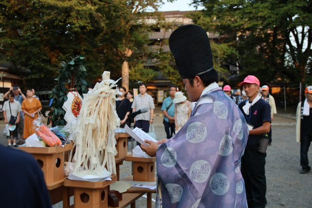 令和７年８月２３日 水宮宮司による祝詞奏上