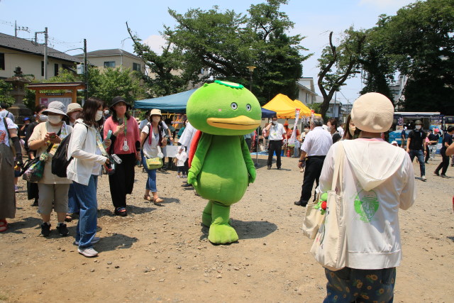 令和４年７月２日　ゆるキャラグランプリで優勝した「カパル」も来たよ～～～ン！
