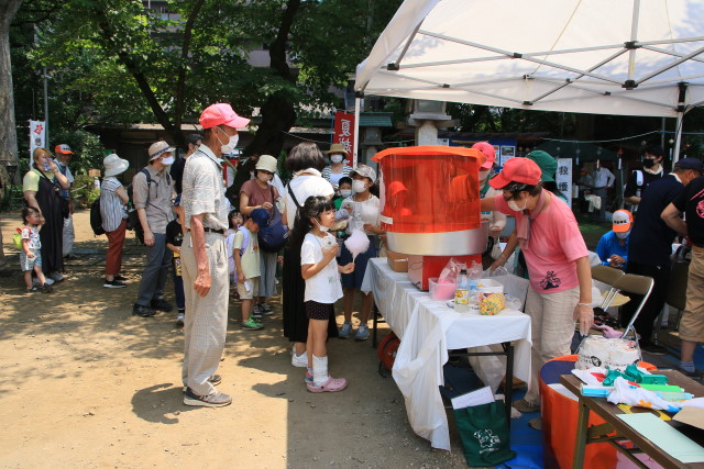 令和４年７月２日　「子ども二七市」での賑わい