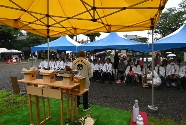 令和５年７月１日　式典で清水良介田子山富士保存会会長のあいさつ